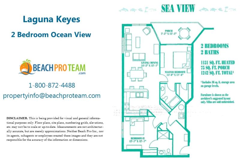 Laguna Keyes Sea View - 2 Bedroom Ocean View